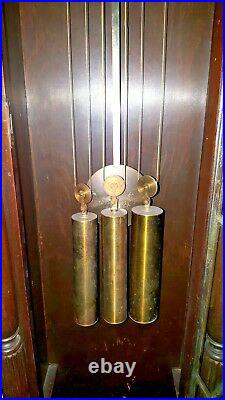 Antique Art Deco Winterhalder / Colonial Westminster Chime Grandmother Clock, CI