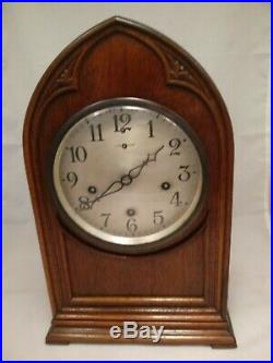 Antique BEAUTIFUL New Haven Bee Hive Cathedral Clock Westminster Chimes RUNS