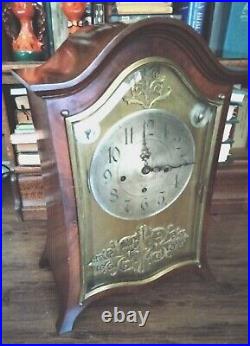 Antique Boston Shreve Crump & Low Mahogany Chest Clock