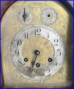 Antique C 1920 Gustav Becker Beehive Mantle CHIME Clock SEE VIDEO ALL ORIGINAL