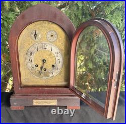 Antique C 1920 Gustav Becker Beehive Mantle CHIME Clock SEE VIDEO ALL ORIGINAL Antique C 1920 Gustav Becker Beehive Mantle CHIME Clock SEE VIDEO ALL ORIGINAL