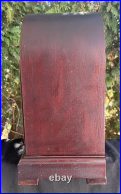 Antique C 1920 Gustav Becker Beehive Mantle CHIME Clock SEE VIDEO ALL ORIGINAL