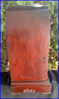 Antique C 1920s Junghans Mantle / CHIME Clock RUNS GOOD SEE VIDEO