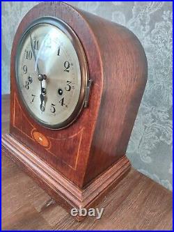 Antique Cathedral Junghans B18 Westminster Chime Dome Mantel Mantle Clock