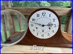 Antique Clock Seth Thomas Medbury mid century Westminster chime 124