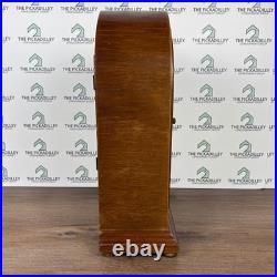 Antique Edwardian Mahogany And Inlay Lancet Top Mantel Clock -1910 England Works