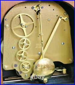 Antique Elliott Of London Art Deco 8 Day Musical Westminster Chime Mantel Clock