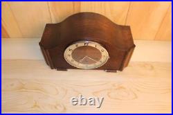Antique European Deco Style Westminster Chime Clock Runs And Chimes Good