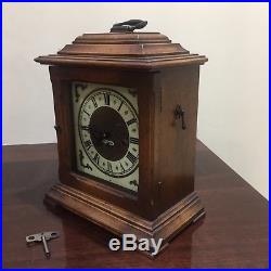 Antique Franz Hermle 8 Day westminster chime mantle clock Made In West Germany