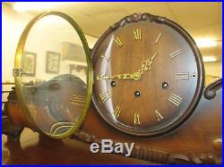 Antique Franz Hermle Westminster Chime Queensway Style Mantle Clock