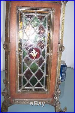 Antique French Gothic style westminster chime mantel clock