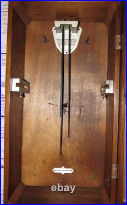 Antique French Vedette Quarter Hour Veritable Westminster Chime Wall Clock 8-day