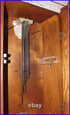 Antique French Vedette Quarter Hour Veritable Westminster Chime Wall Clock 8-day