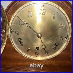 Antique German 2 Melody Trinity & Westminster Chime Mantel Clock 8-Day See Photo