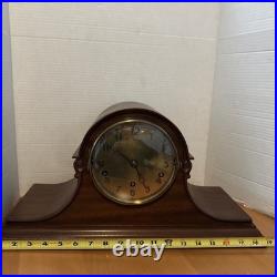 Antique German 2 Melody Trinity & Westminster Chime Mantel Clock 8-Day See Photo