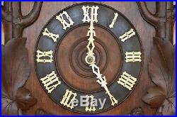 Antique German Black Forest Huge Westminster Chime Very Rare! Cuckoo Clock