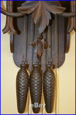 Antique German Black Forest Huge Westminster Chime Very Rare! Cuckoo Clock