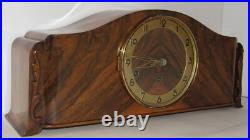 Antique German Goldanker Art Deco Quarter Hour Westminster Chime Mantel Clock