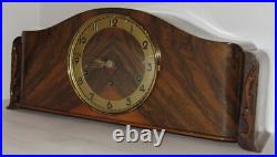 Antique German Goldanker Art Deco Quarter Hour Westminster Chime Mantel Clock