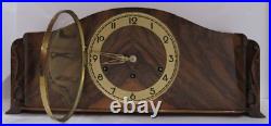 Antique German Goldanker Art Deco Quarter Hour Westminster Chime Mantel Clock