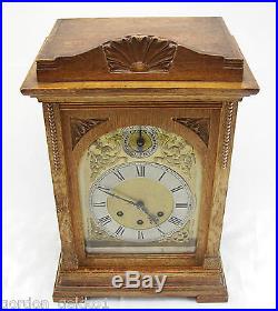 Antique German Gustav Becker 8 Day Westminster Chiming Bracket Mantel Clock 1925