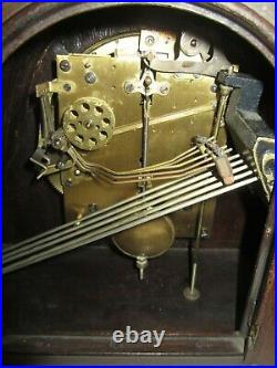Antique German Gustav Becker P14 Quarter Hour Westminster Chime Clock 8-Day