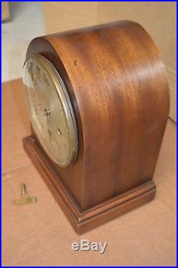 Antique German Junghans 1/4 Hour Strike Westminster Chime Mantle Clock Running