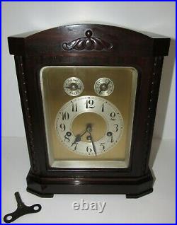 Antique German Junghans A52 Quarter Hour Westminster Chime Bracket Clock 8-Day