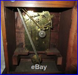 Antique German Junghans B10 Mantle Clock with Westminster Chimes Working with Key