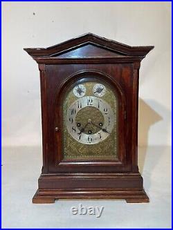 Antique German Junghans Quarter Hour Westminster Chime Bracket Clock 8-day