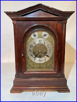 Antique German Junghans Quarter Hour Westminster Chime Bracket Clock 8-day