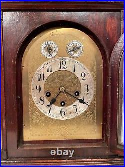 Antique German Junghans Quarter Hour Westminster Chime Bracket Clock 8-day