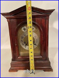 Antique German Junghans Quarter Hour Westminster Chime Bracket Clock 8-day