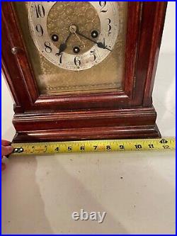 Antique German Junghans Quarter Hour Westminster Chime Bracket Clock 8-day