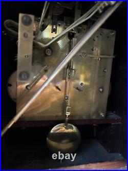 Antique German Kienzle 8 Day Westminster Chime Bracket Clock With Key, Works