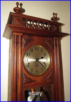 Antique German Kienzle Quarter Hour Westminster Chime French Style Wall Clock