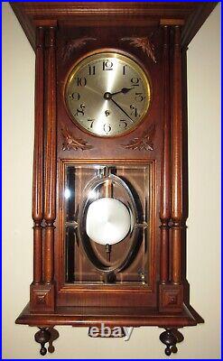 Antique German Kienzle Quarter Hour Westminster Chime French Style Wall Clock