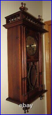 Antique German Kienzle Quarter Hour Westminster Chime French Style Wall Clock