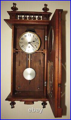 Antique German Kienzle Quarter Hour Westminster Chime French Style Wall Clock