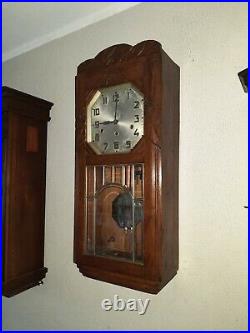 Antique German Kienzle Westminster chime wall clock French style (0368)