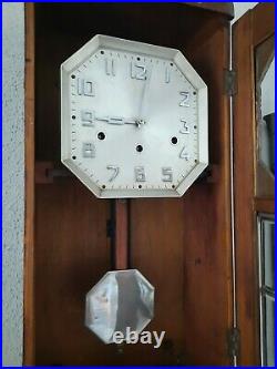 Antique German Kienzle Westminster chime wall clock French style (0368)
