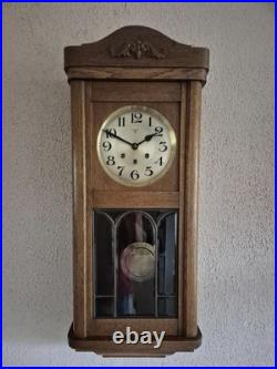 Antique German Mauthe Westminster chime wall clock (0715)