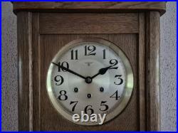Antique German Mauthe Westminster chime wall clock (0715)