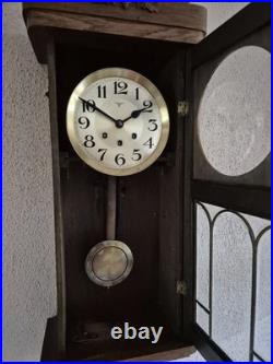 Antique German Mauthe Westminster chime wall clock (0715)