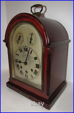 Antique German Quarter Hour Westminster Chime Bracket Clock 8-Day, Key-wind
