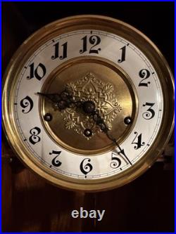Antique German Westminster chime wall clock (0721)