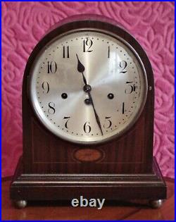 Antique German'junghans' Bracket 8-day Mantel Clock With Westminster Chimes