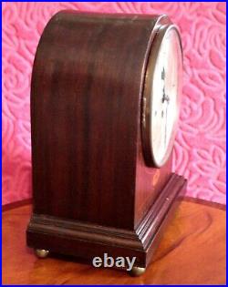 Antique German'junghans' Bracket 8-day Mantel Clock With Westminster Chimes
