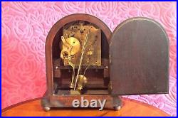 Antique German'junghans' Bracket 8-day Mantel Clock With Westminster Chimes