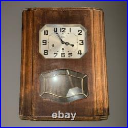 Antique Girod French Art Deco Regulator Wall Clock, Westminster Chimes